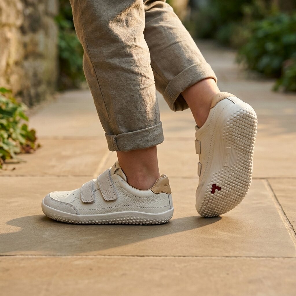 Vivobarefoot - Gobi Sneaker Kids - Limestone