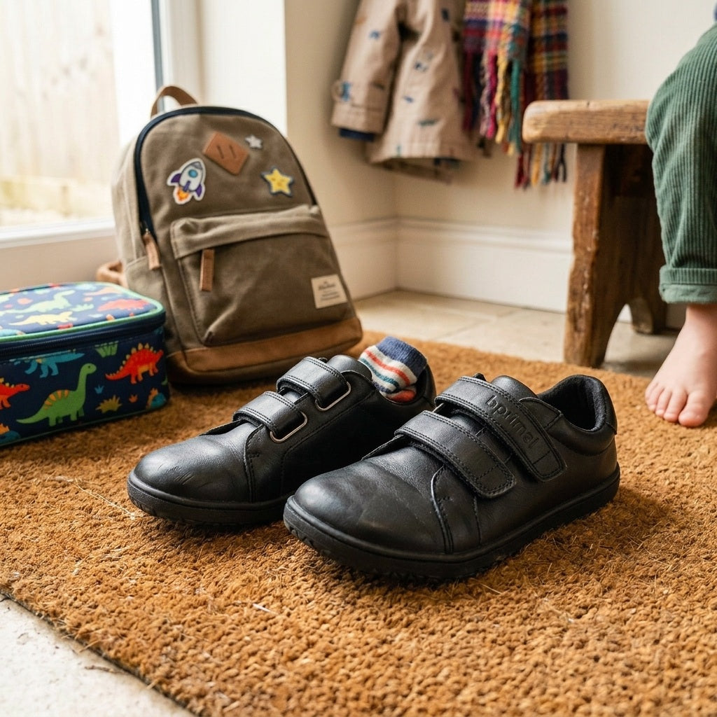 Bprimal Kids - Classic 2.0 - Blackout (Leather) School Shoes