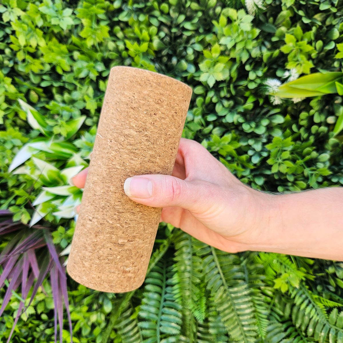 Side view of Bprimal cork roller with &