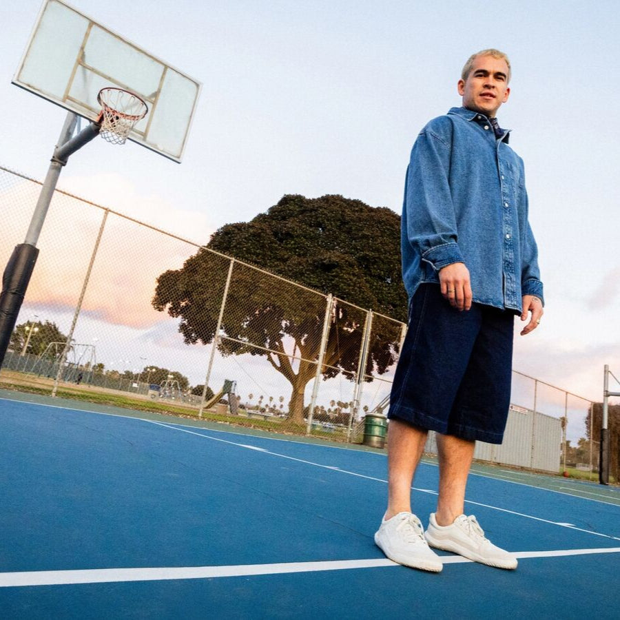 Vivobarefoot Gobi II Sneaker Premium Leather (Mens) - Vaporous Grey