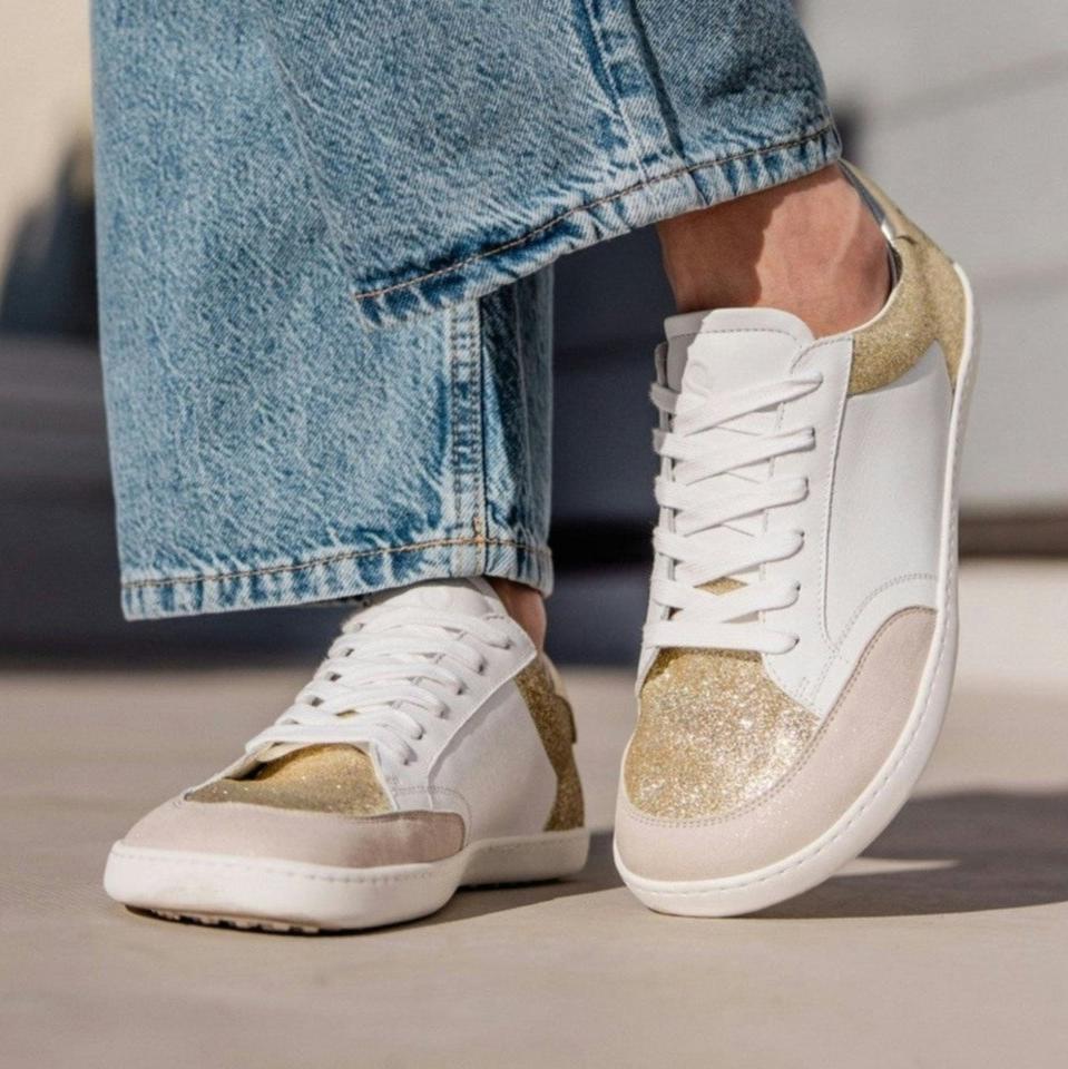 Shapen - CHARM Leather Barefoot Shoes - Light Gold (Womens)