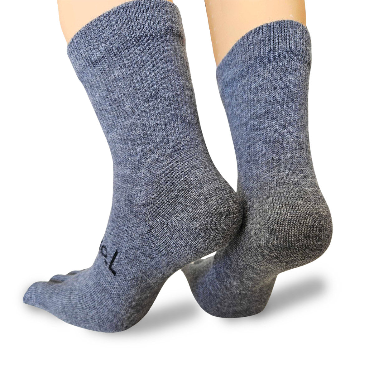 Bprimal Outdoor Merino Five-Toe Socks - Crew - Grey
