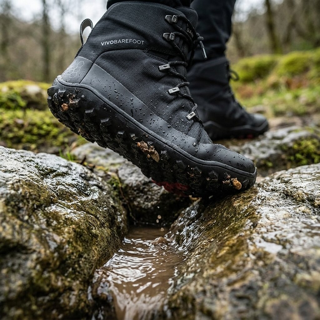Vivobarefoot Tracker Textile AT II Waterproof - Obsidian (Womens)