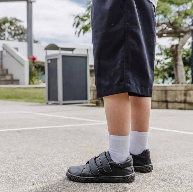 Bprimal Kids - Classic - Blackout (Leather) School Shoes