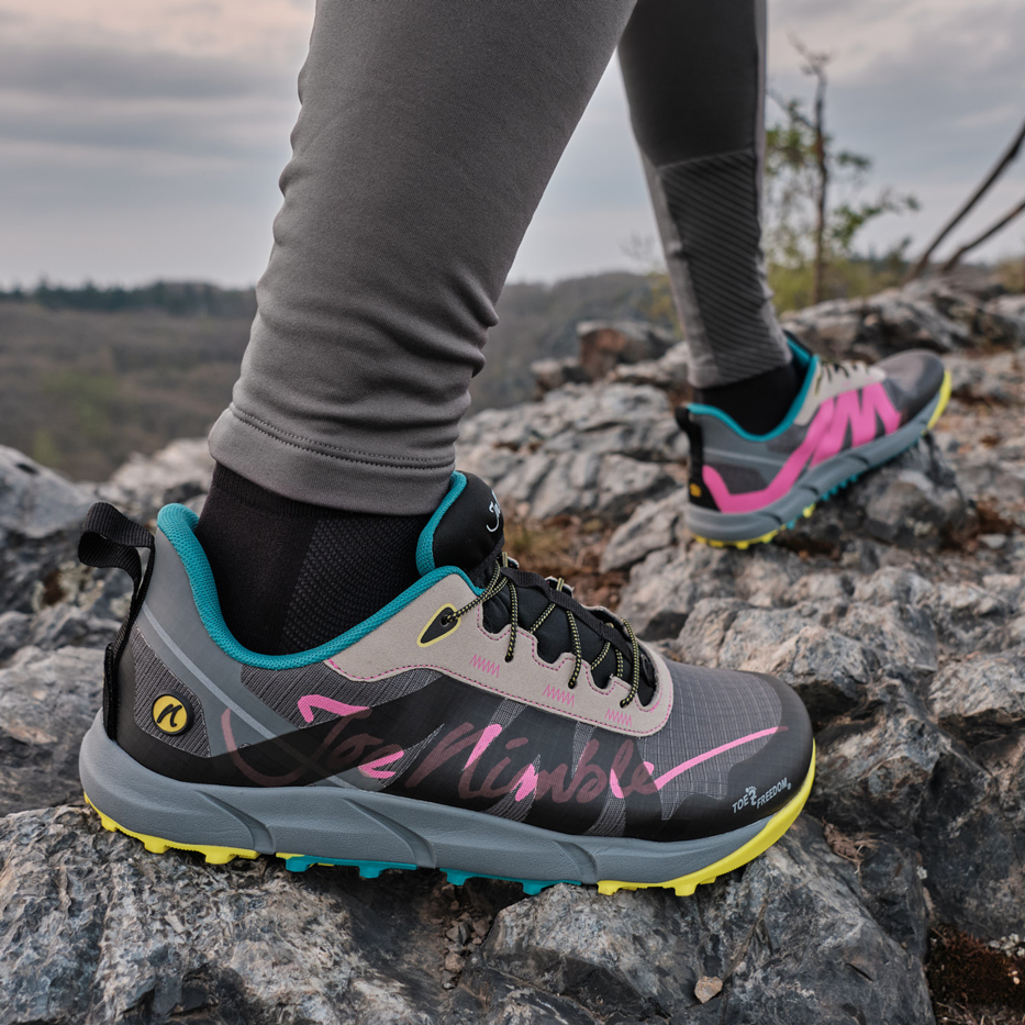 Joe Nimble - nimbleToes Trail Addict - Womens - Neon - bprimal