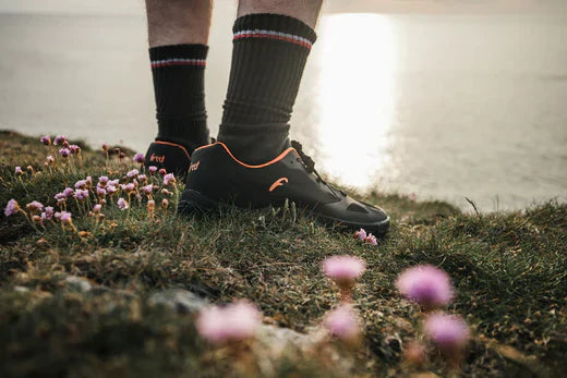 man wearing freet barefoot shoes