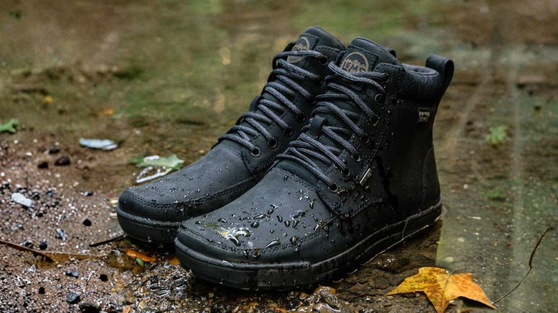 Lems barefoot hiking shoes in Sydney - Waterproof Boulder Boot Summit