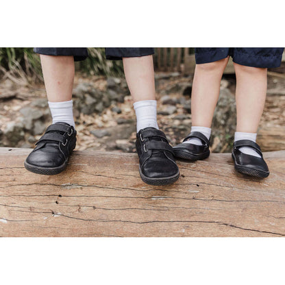 Bprimal Kids - Classic - Blackout (Leather) School Shoes