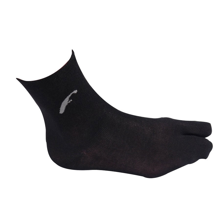 Two-Toe Bamboo Sock - Black / White