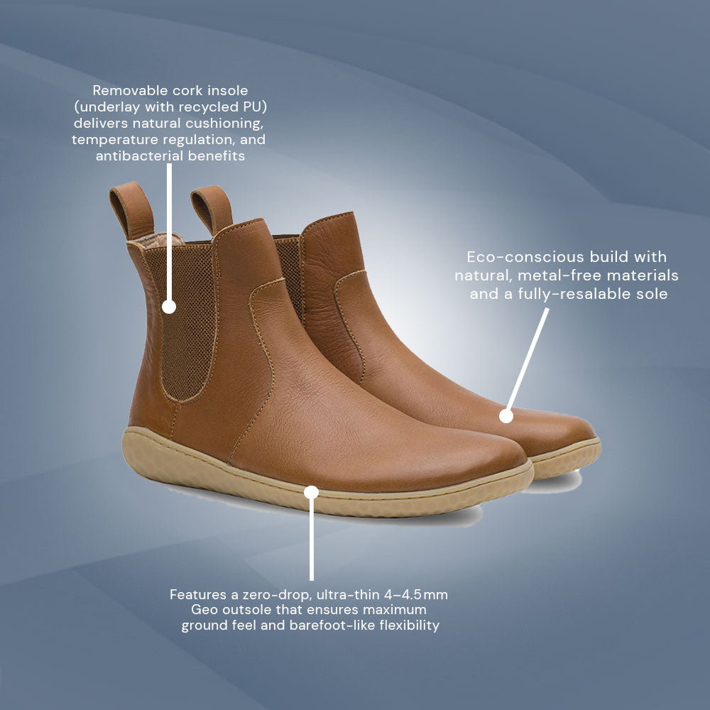 Vivobarefoot - Geo Chelsea - Tan (Womens)