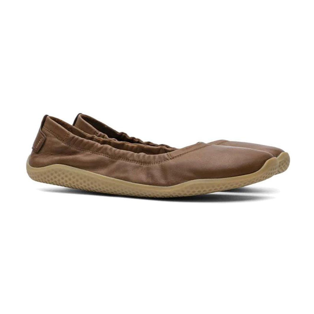 Vivobarefoot Primus Asana Yin Ballerina Leather (Womens) - Tan