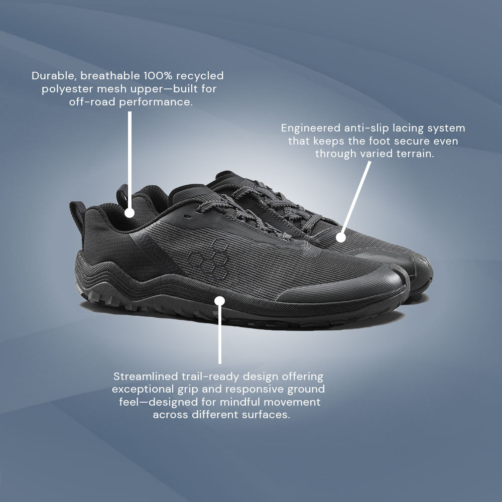 Vivobarefoot Primus Trail Flow - (Womens) - Dark Shadow