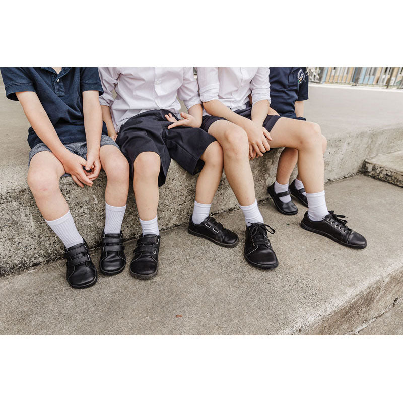 Bprimal Kids - Classic - Blackout (Leather) School Shoes