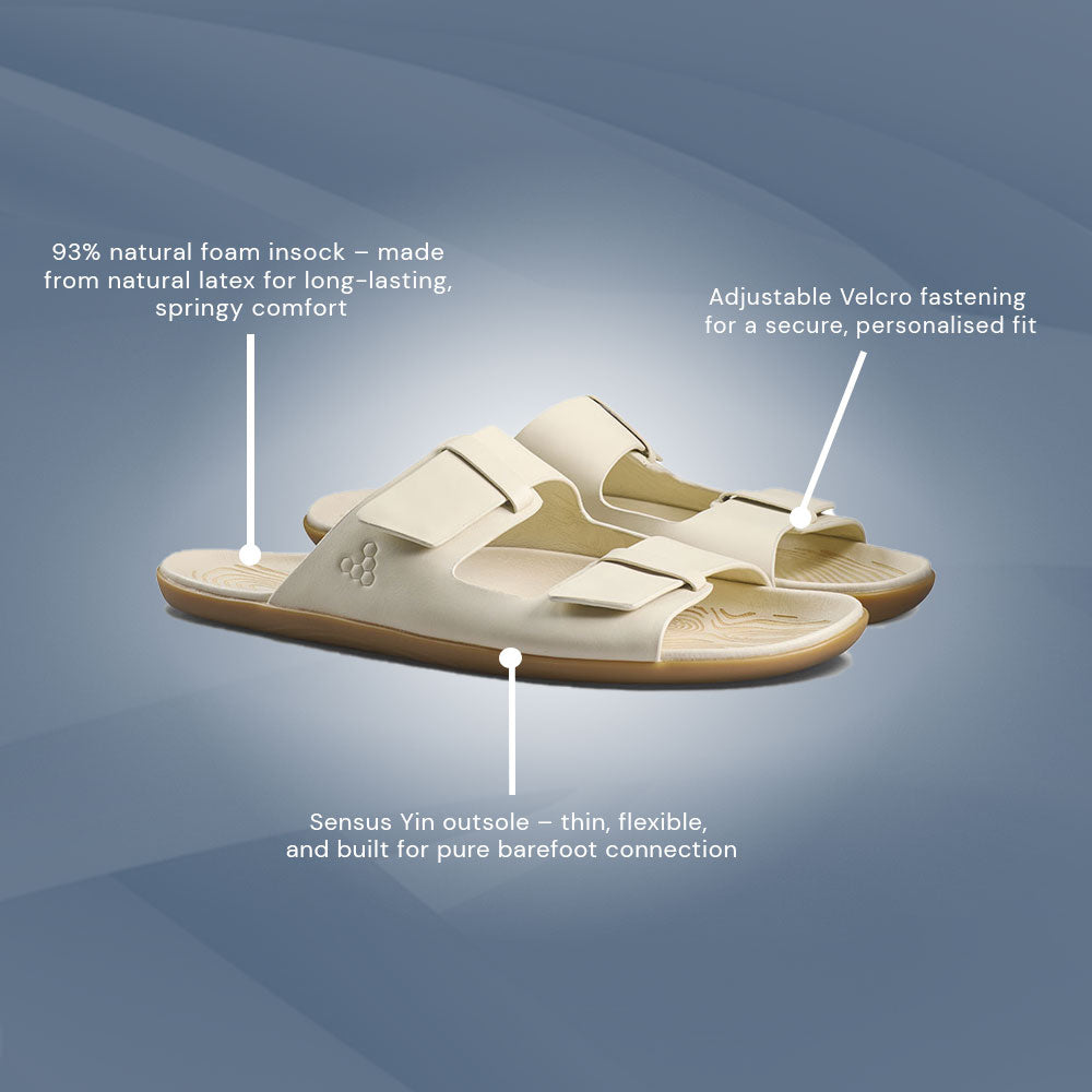 Vivobarefoot  Sensus Yin Slide (Womens) - Sand
