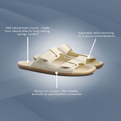 Vivobarefoot  Sensus Yin Slide (Womens) - Sand