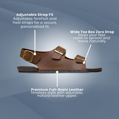 Freet - Salcombe Sandal - Brown (Unisex)