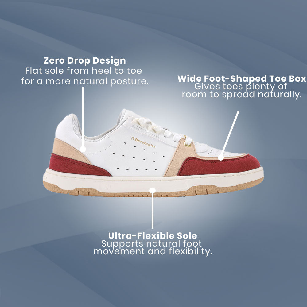 Barebarics - Wave 2.0 - White/Burgundy - (Womens)