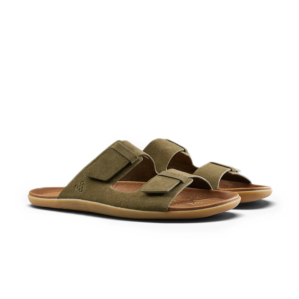 Vivobarefoot  Sensus Yin Slide (Womens) - Dark Olive