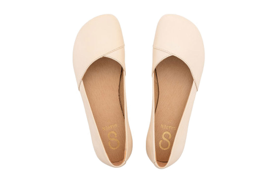 Shapen - PEONY Barefoot Ballerinas - Beige (Womens)