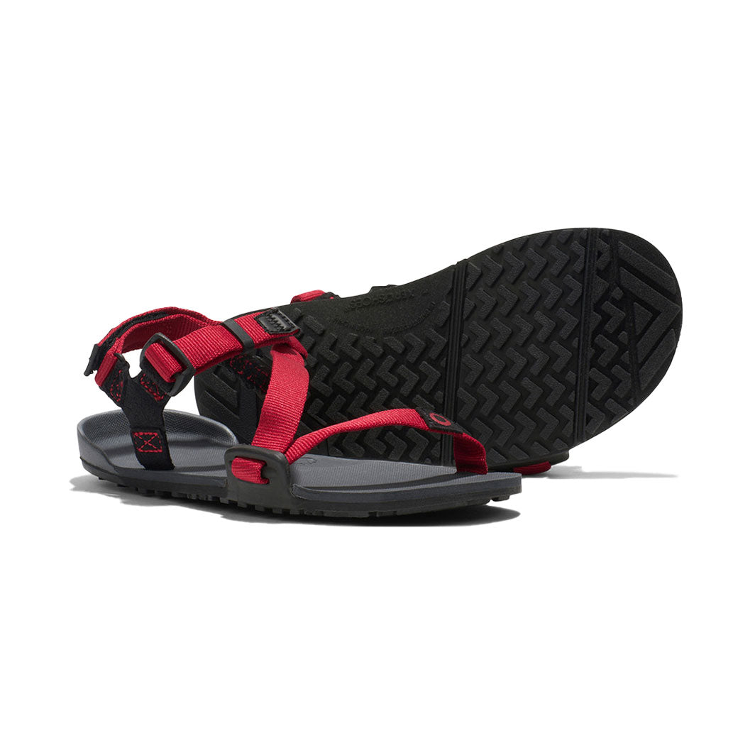 XeroShoes - Z-Trail - Kids - Charcoal / Red Pepper