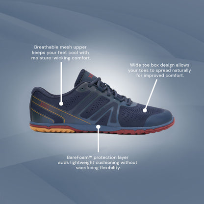 XeroShoes - HFS II - Mens - Vintage Indigo/Red Ochre