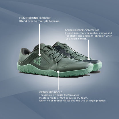 Vivobarefoot Primus Trail III All Weather FG - (Womens) - Laurel Wreath