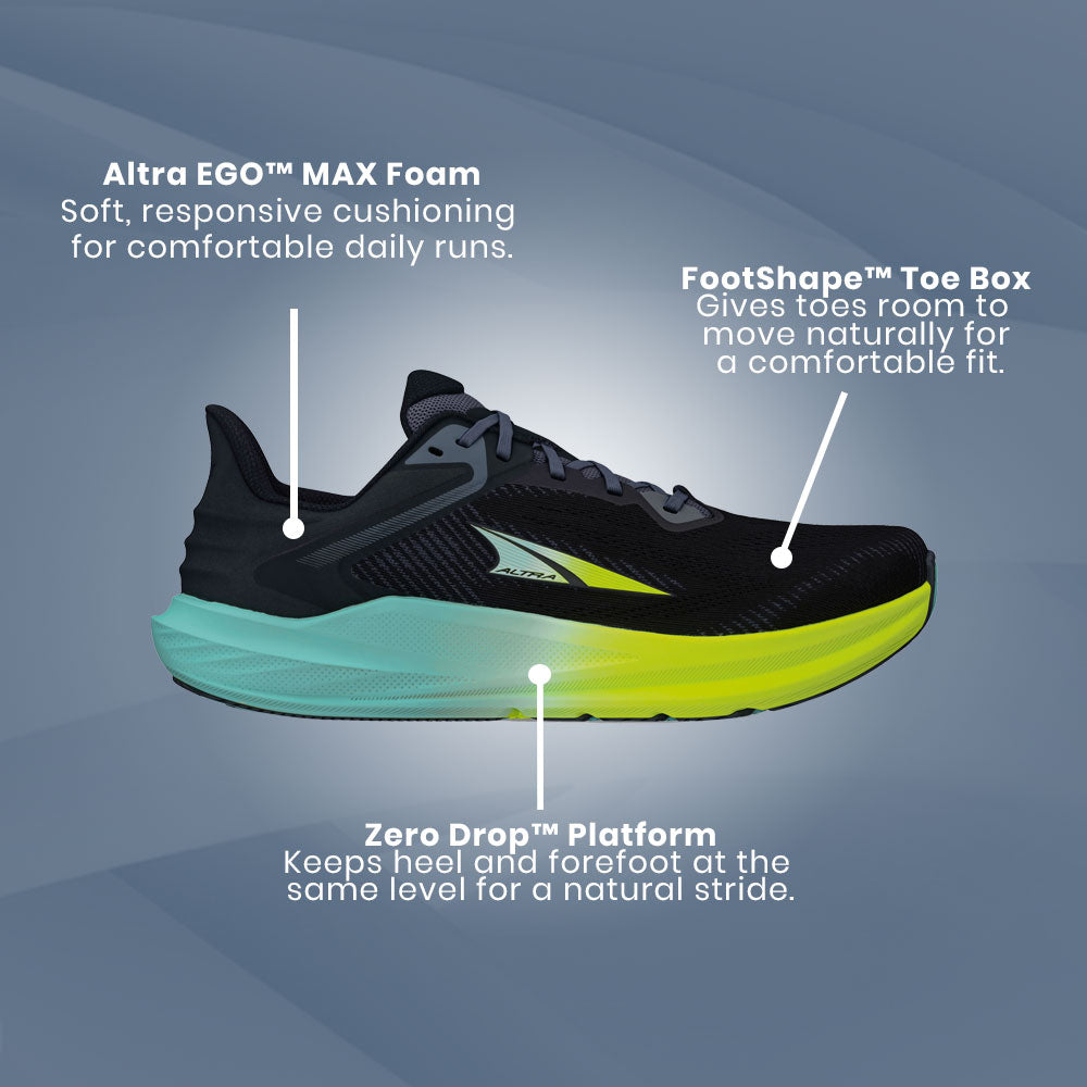 Altra - Torin 8 - Black/Lime - Mens