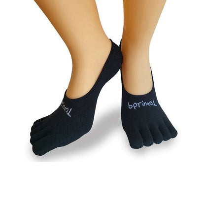 Bprimal Everyday Five-Toe Socks - Hidden - Thin Weight - Black