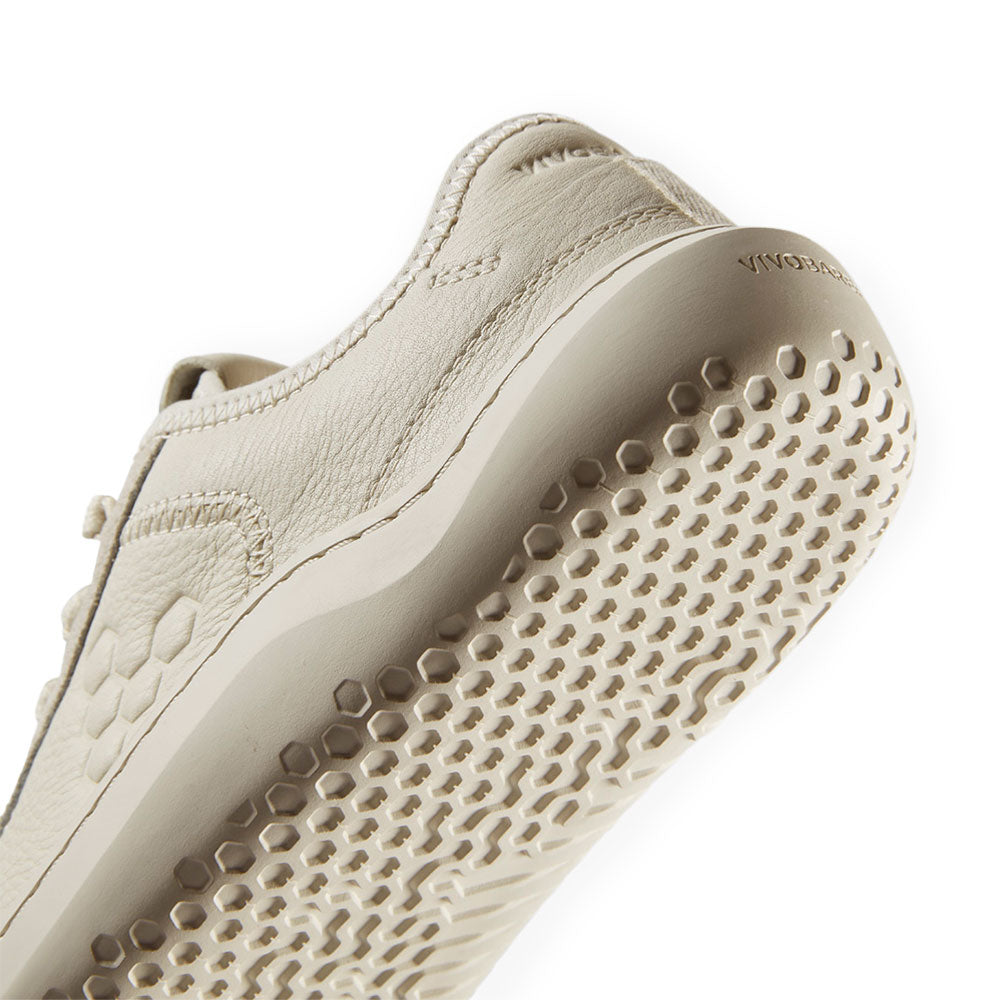 Vivobarefoot Gobi Sneaker Leather (Womens) - Limestone