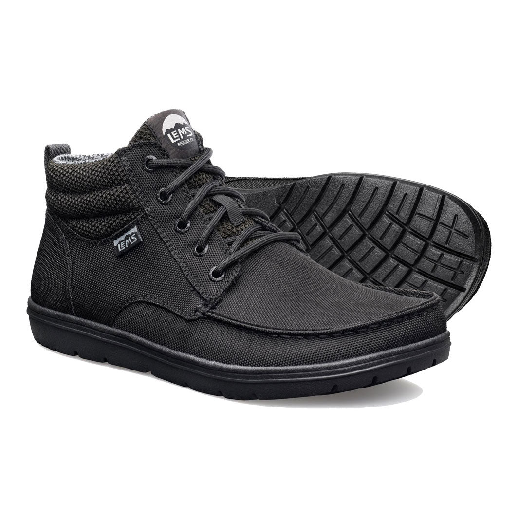 Lems - Boulder Boot Mid - Jet Black (Unisex) - M11.5