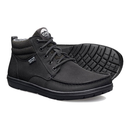 Lems - Boulder Boot Mid - Jet Black (Unisex) - M11.5
