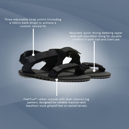 XeroShoes - D-Trail - Mens - Black / Asphalt