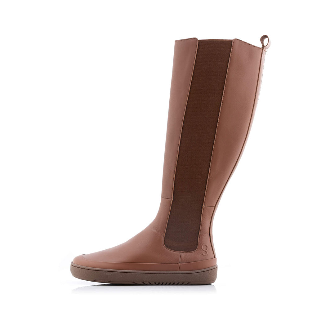 Shapen - HARPER barefoot knee-high boots - Brown (Womens)