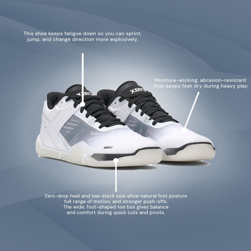 XeroShoes - X1 Low - Basketball Shoe - Womens - White