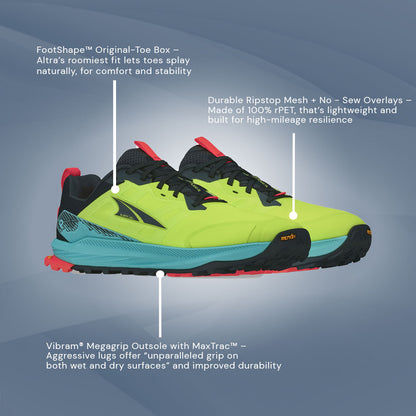 Altra - Lone Peak 9+ - Lime - Mens