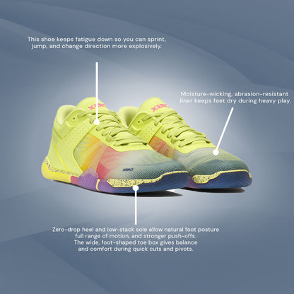 XeroShoes - X1 Low - Basketball Shoe - Mens - Sunny Lime