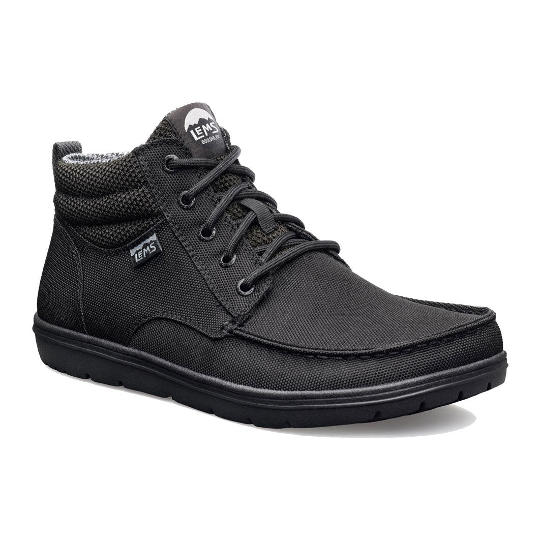 Lems - Boulder Boot Mid - Jet Black (Unisex) CLEARANCE USM3.5