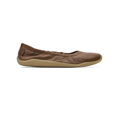 Vivobarefoot Primus Asana Yin Ballerina Leather (Womens) - Tan