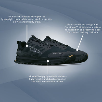Altra - Lone Peak 9+ GTX - Black/Black - Mens