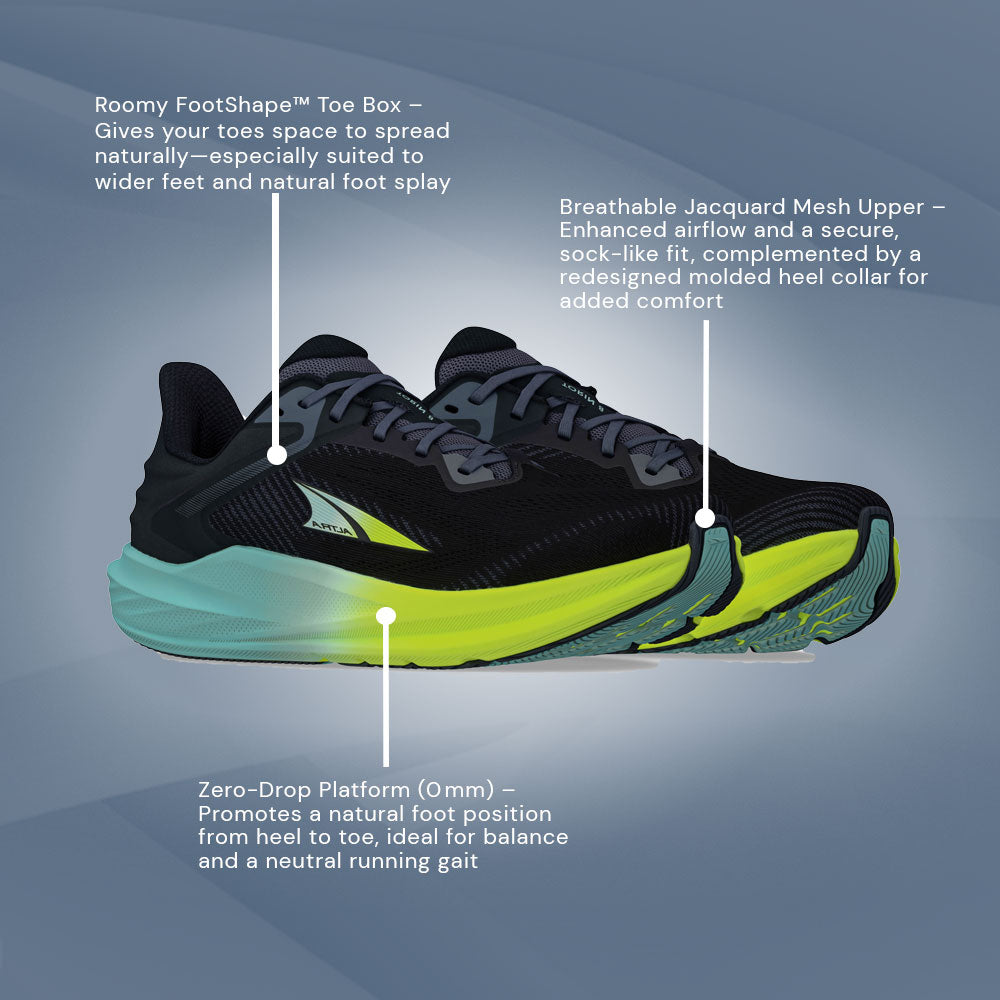 Altra - Torin 8 - Black/Lime - Mens