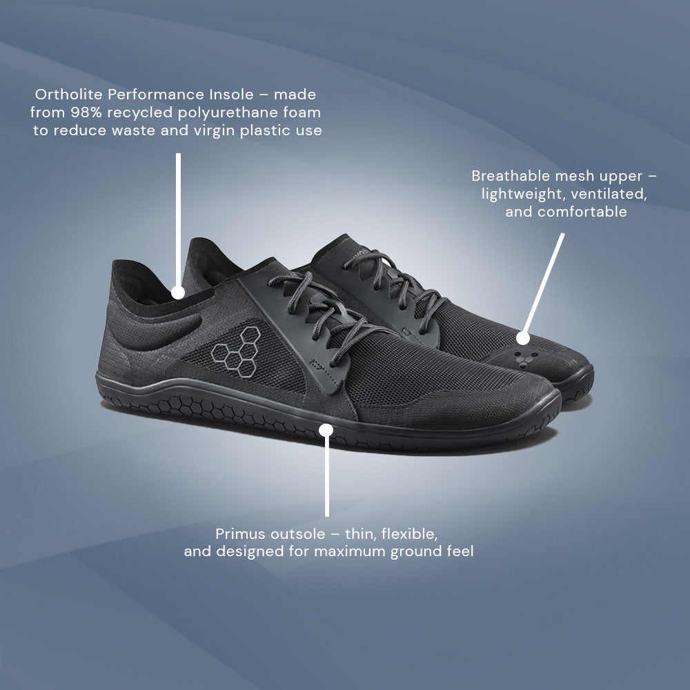 Vivobarefoot Primus Lite IV (Womens) - Obsidian