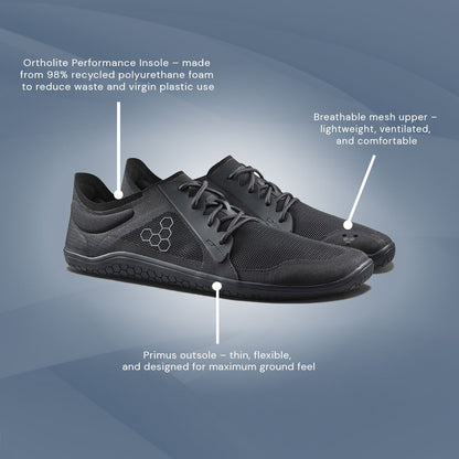 Vivobarefoot Primus Lite IV (Womens) - Obsidian