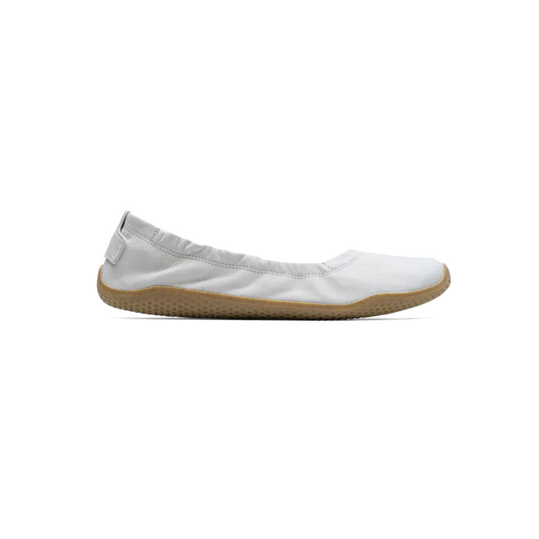 Vivobarefoot Primus Asana Yin Ballerina Leather (Womens) - Limestone