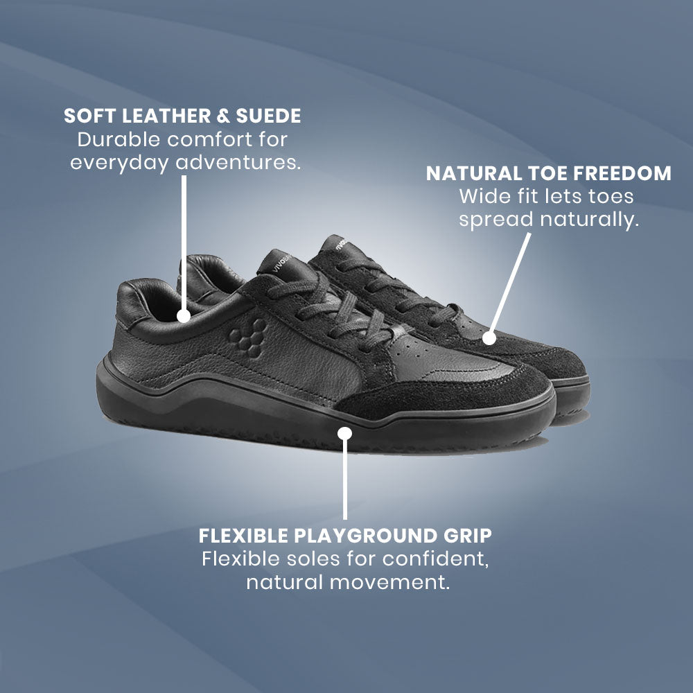 Vivobarefoot - Gobi Sneaker School Juniors - Obsidian
