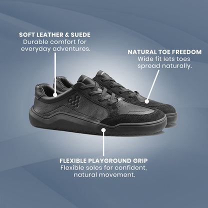 Vivobarefoot - Gobi Sneaker School Juniors - Obsidian