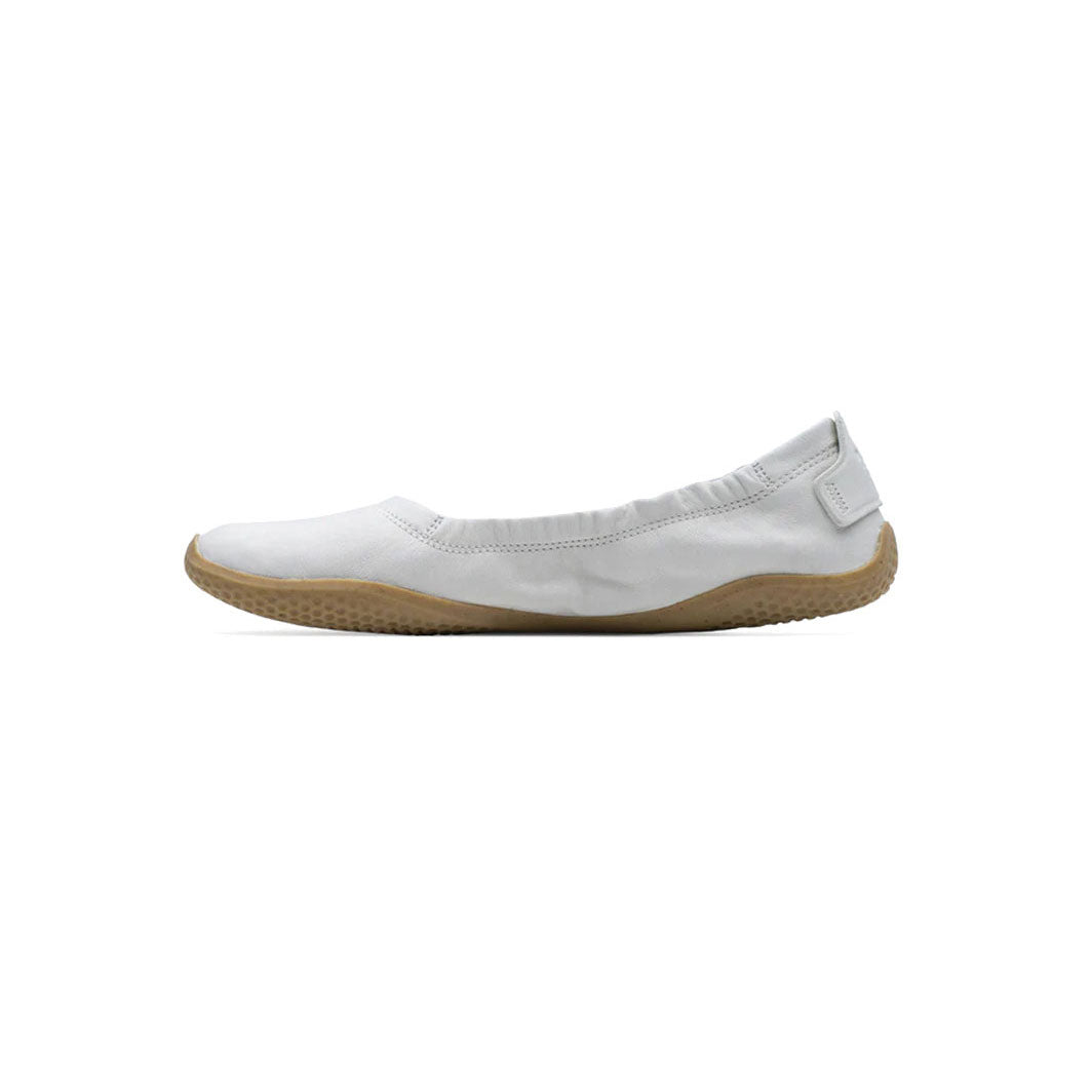 Vivobarefoot Primus Asana Yin Ballerina Leather (Womens) - Limestone