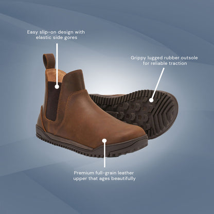 XeroShoes - Ridgeway Leather Chelsea Boot - Womens - Brown