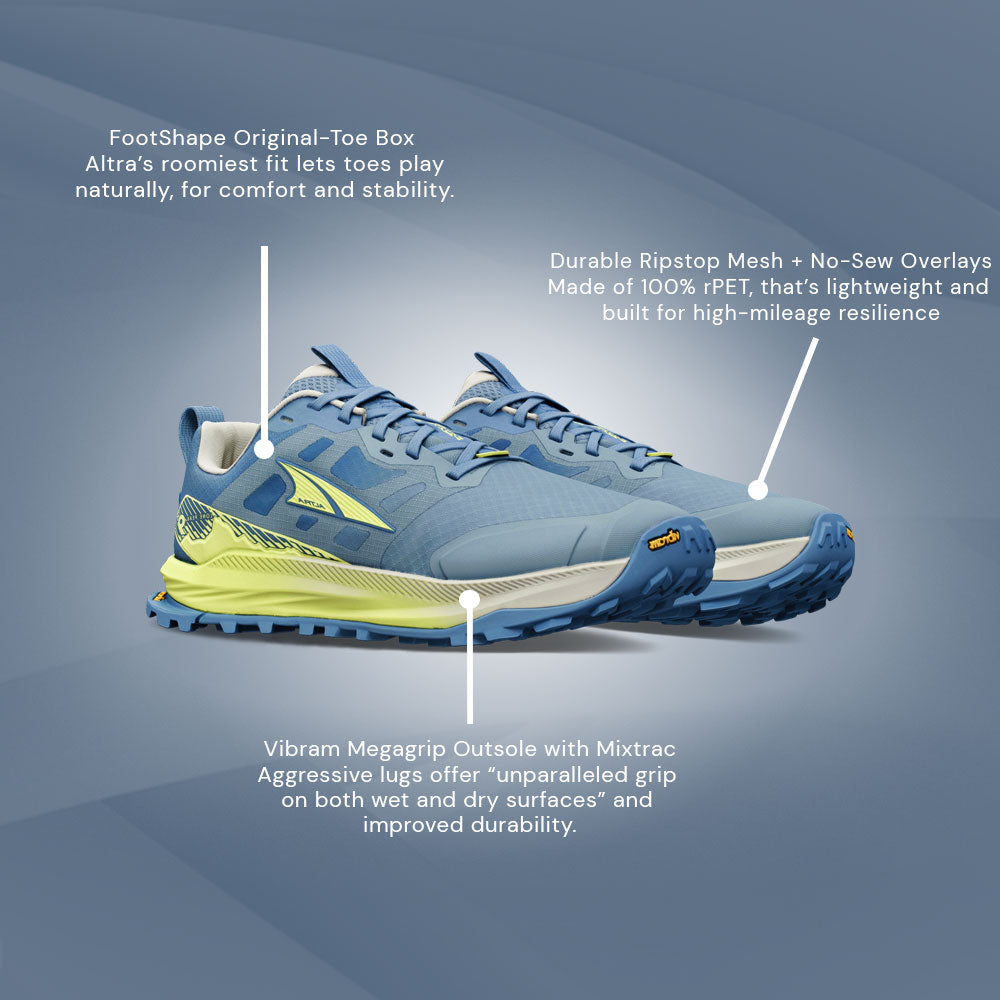 Altra - Lone Peak 9+ Blue/Lime- Womens