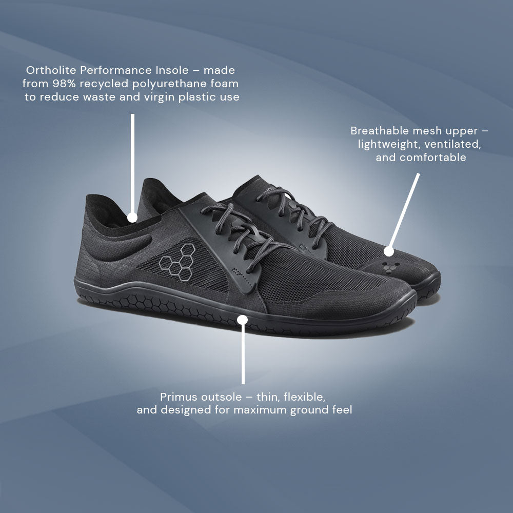 Vivobarefoot - Primus Lite IV (Mens) - Obsidian