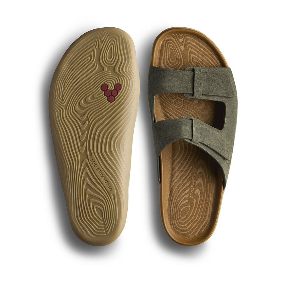 Vivobarefoot - Sensus Yin Slide (Mens) - Dark Olive
